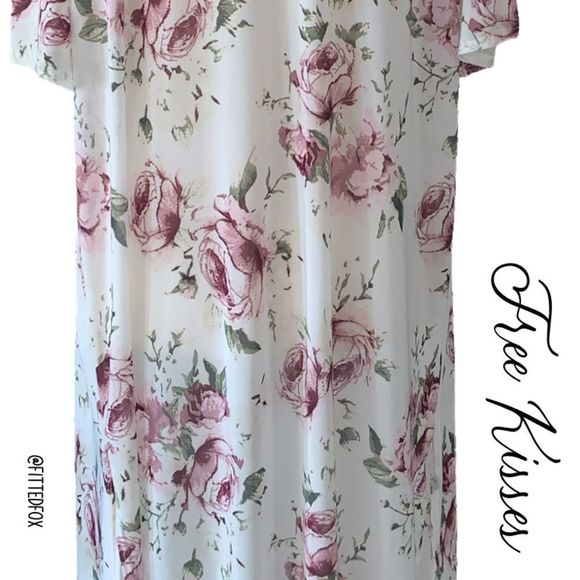 FREE KISSES WHITE FLORAL KIMONO | LIKE NEW | SIZE SMALL - Picture 4 of 4